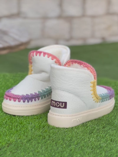 MOU Eskimo Sneaker Bold rainbow blanco
