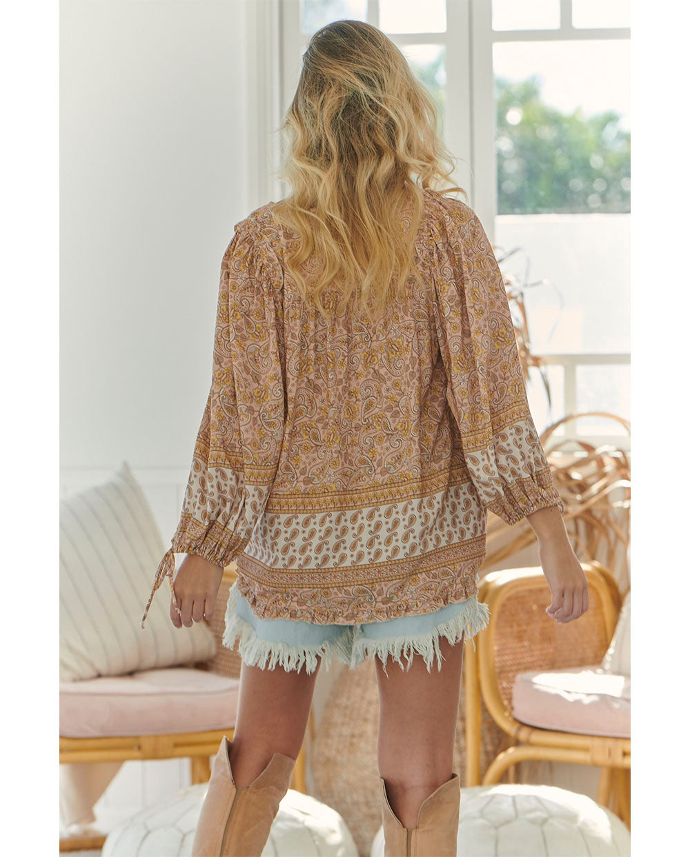Blusa Aries estampado Pink paisley -Jaase-
