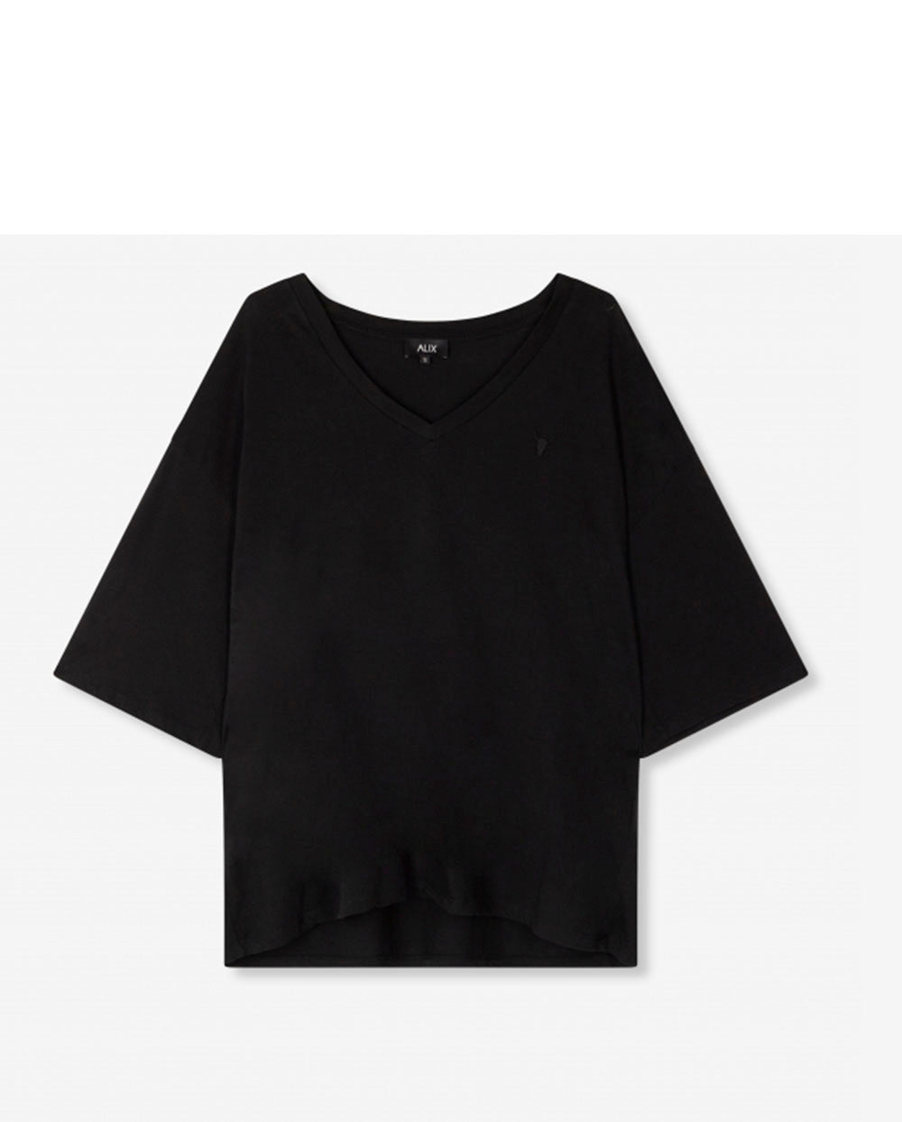 Camiseta escote pico negro Alix the labe