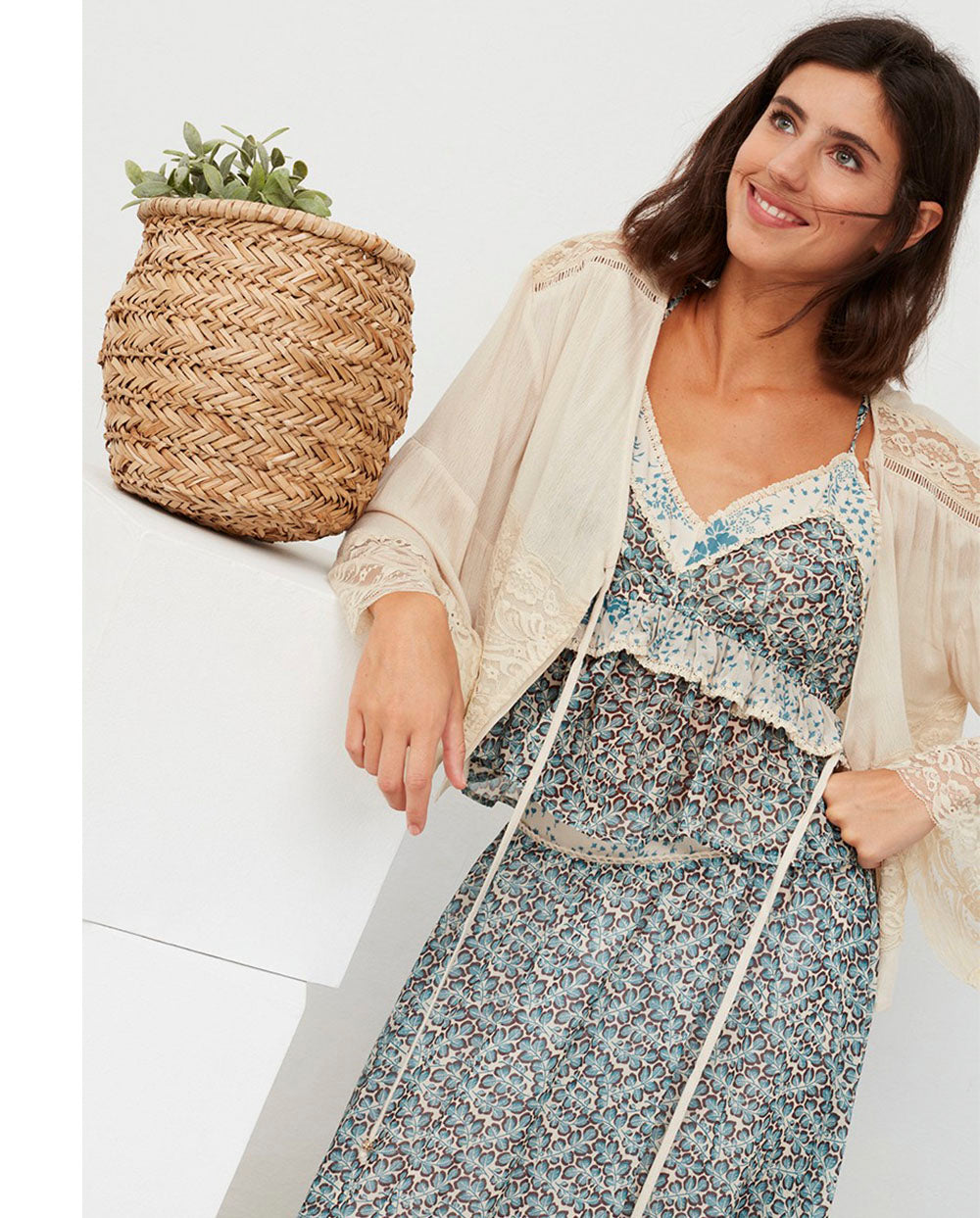 Blusa romántica encaje Nüd