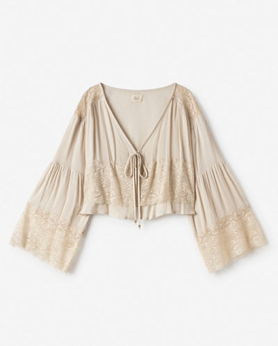 Blusa romántica encaje Nüd