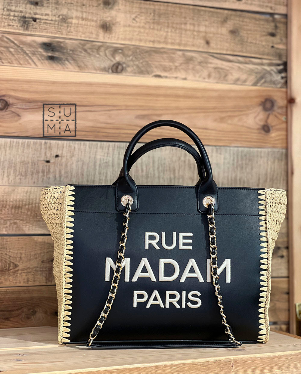 Bolso Daytona grande negro Rue Madam Paris