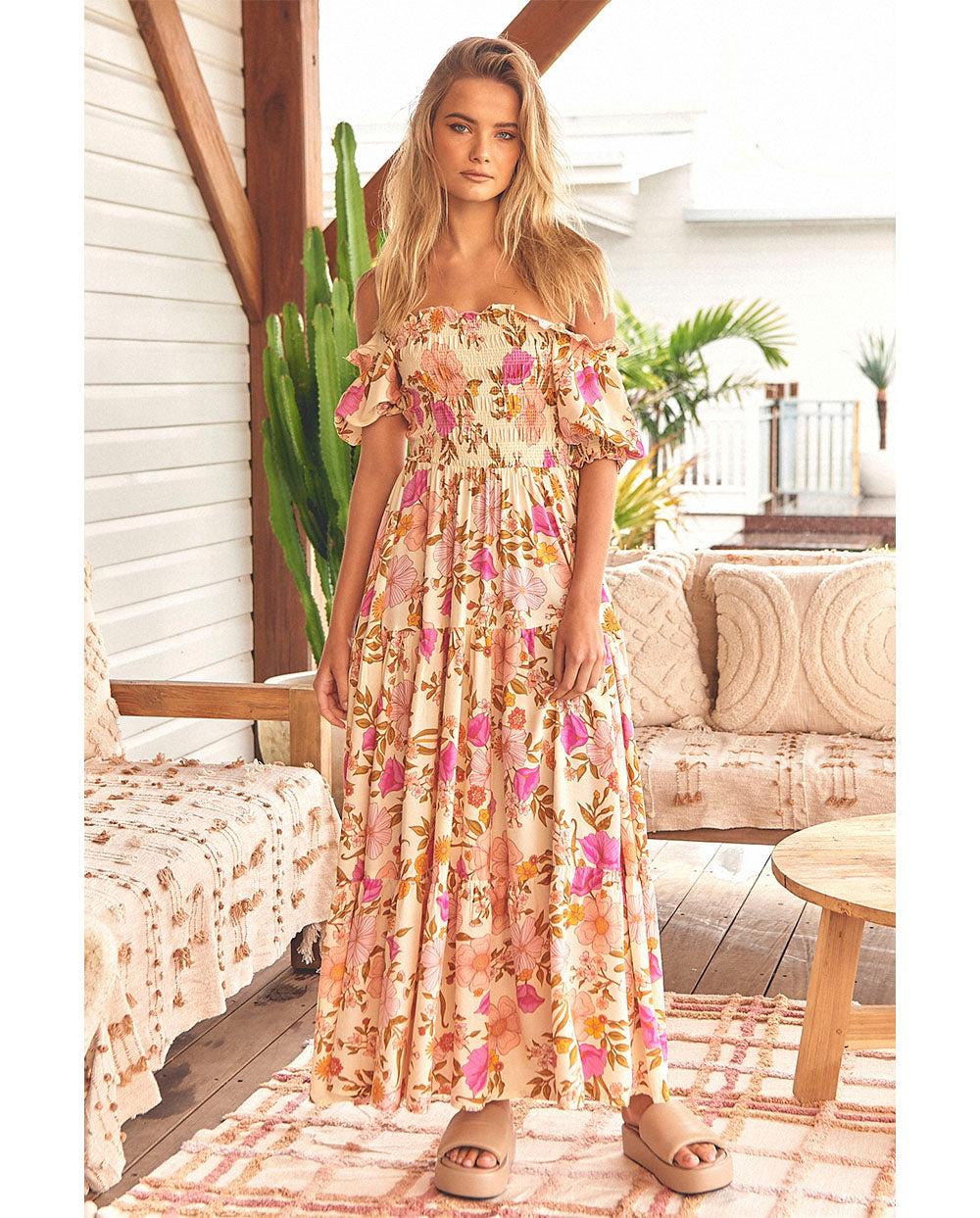 Vestido largo Claudette Amaya Jaase