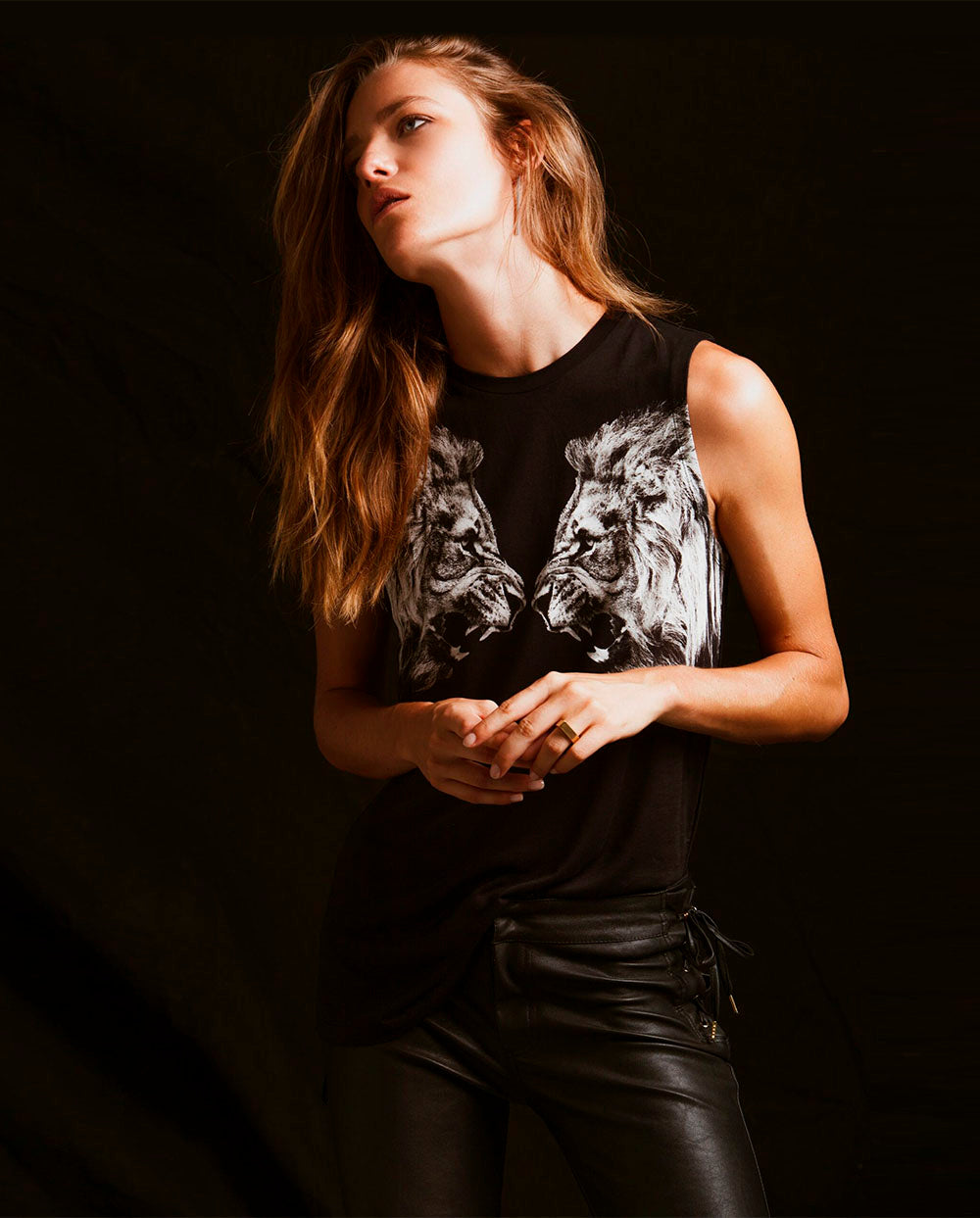 Camiseta leones negro - Marcus -