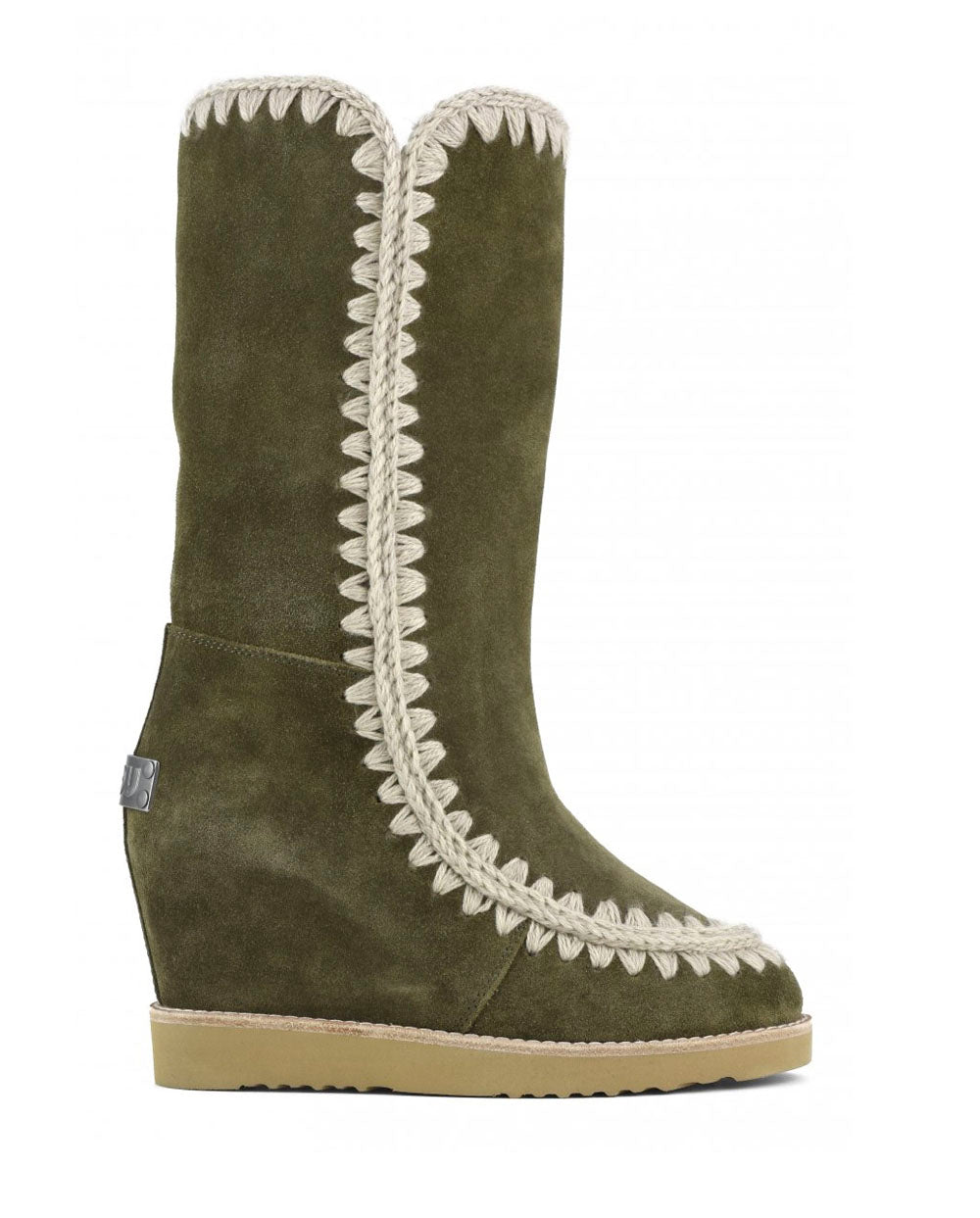 Mou French Toe tall wedge verde