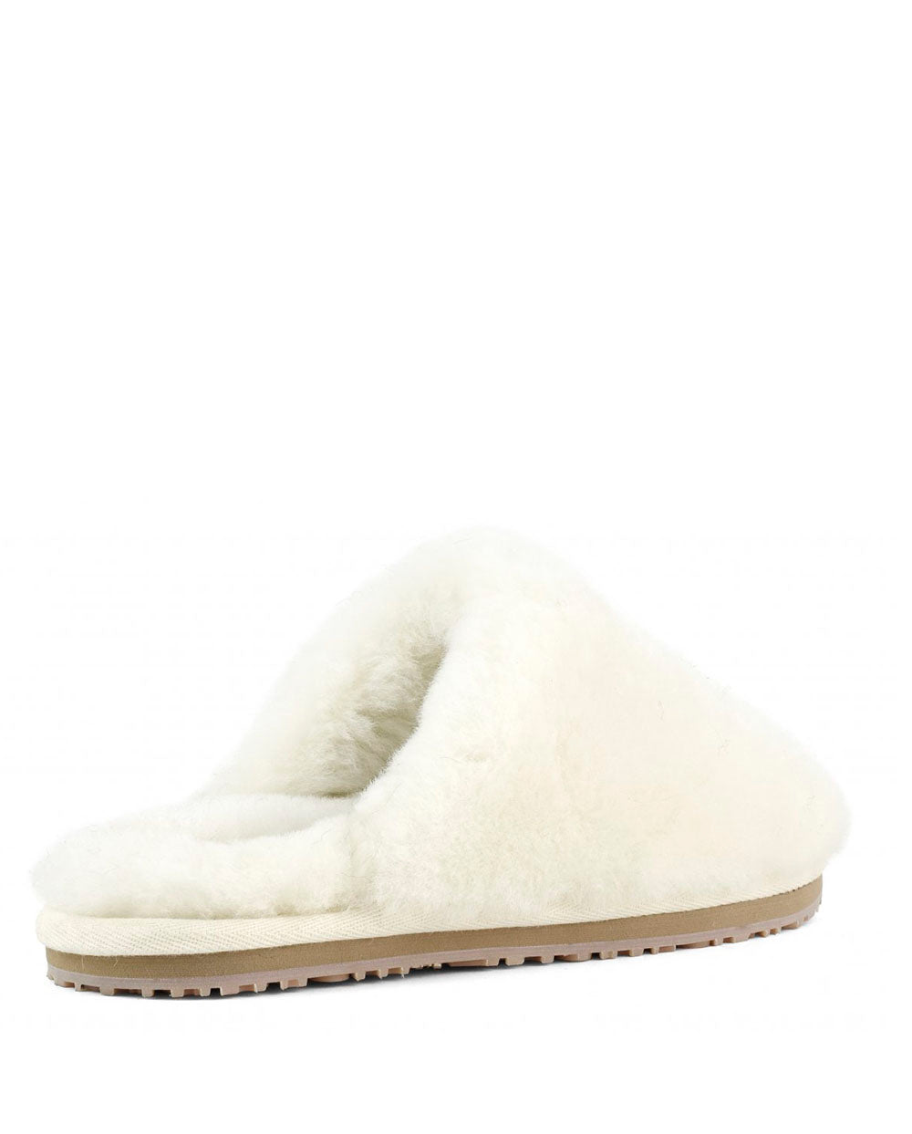 Pantufla Mou Closed toe sheepskin fur slipper vainilla