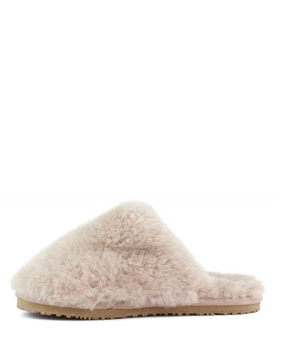 Pantufla Mou Closed toe sheepskin fur slipper rosa