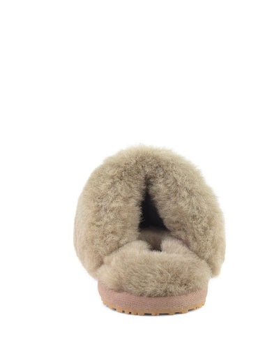 Pantufla Mou Closed toe sheepskin fur slipper gris