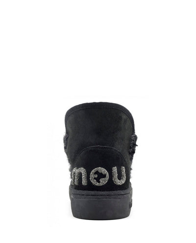 MOU Eskimo Sneaker Bold glitter logo color negro