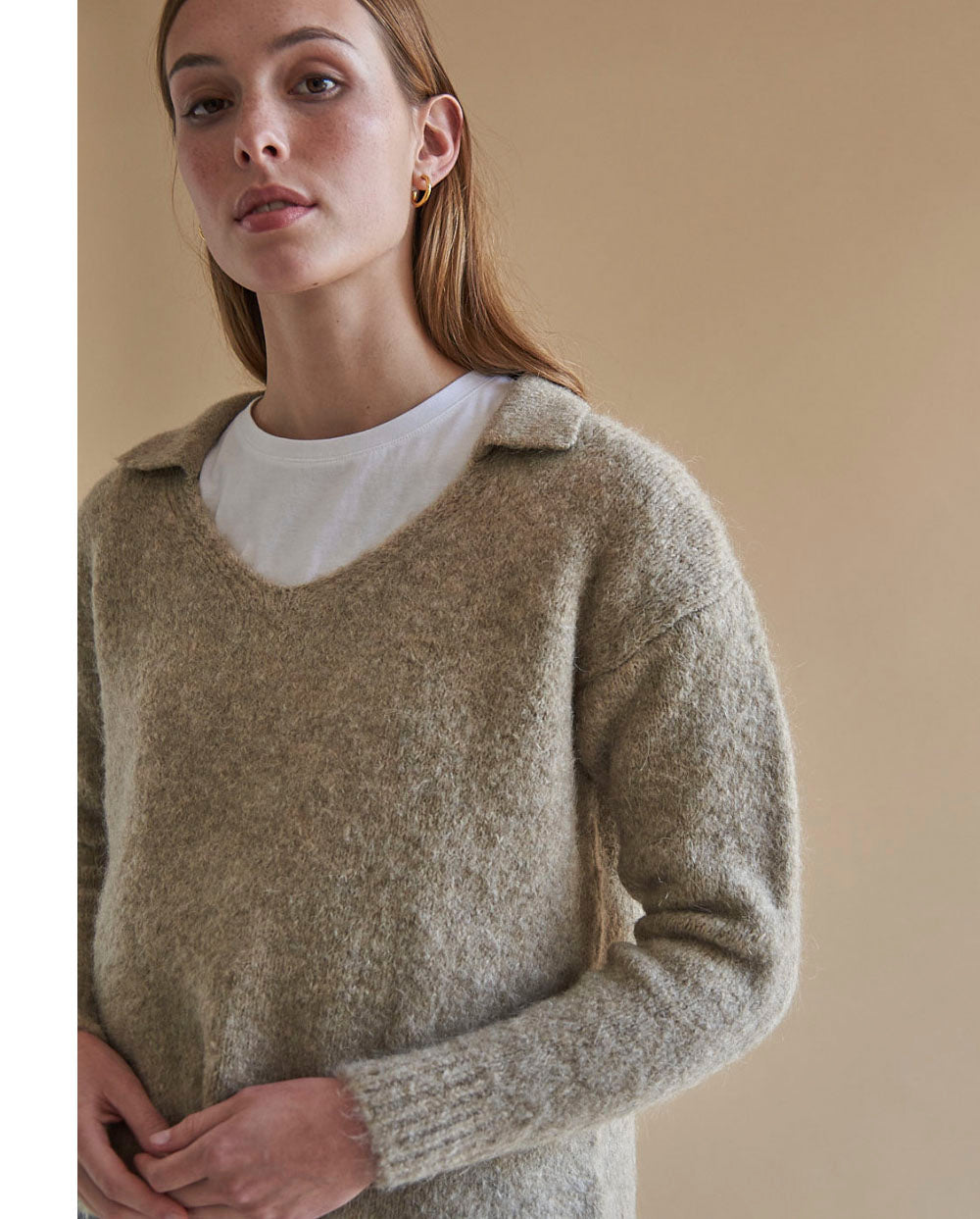 Polo Birch mohair Beige Mus & bombon
