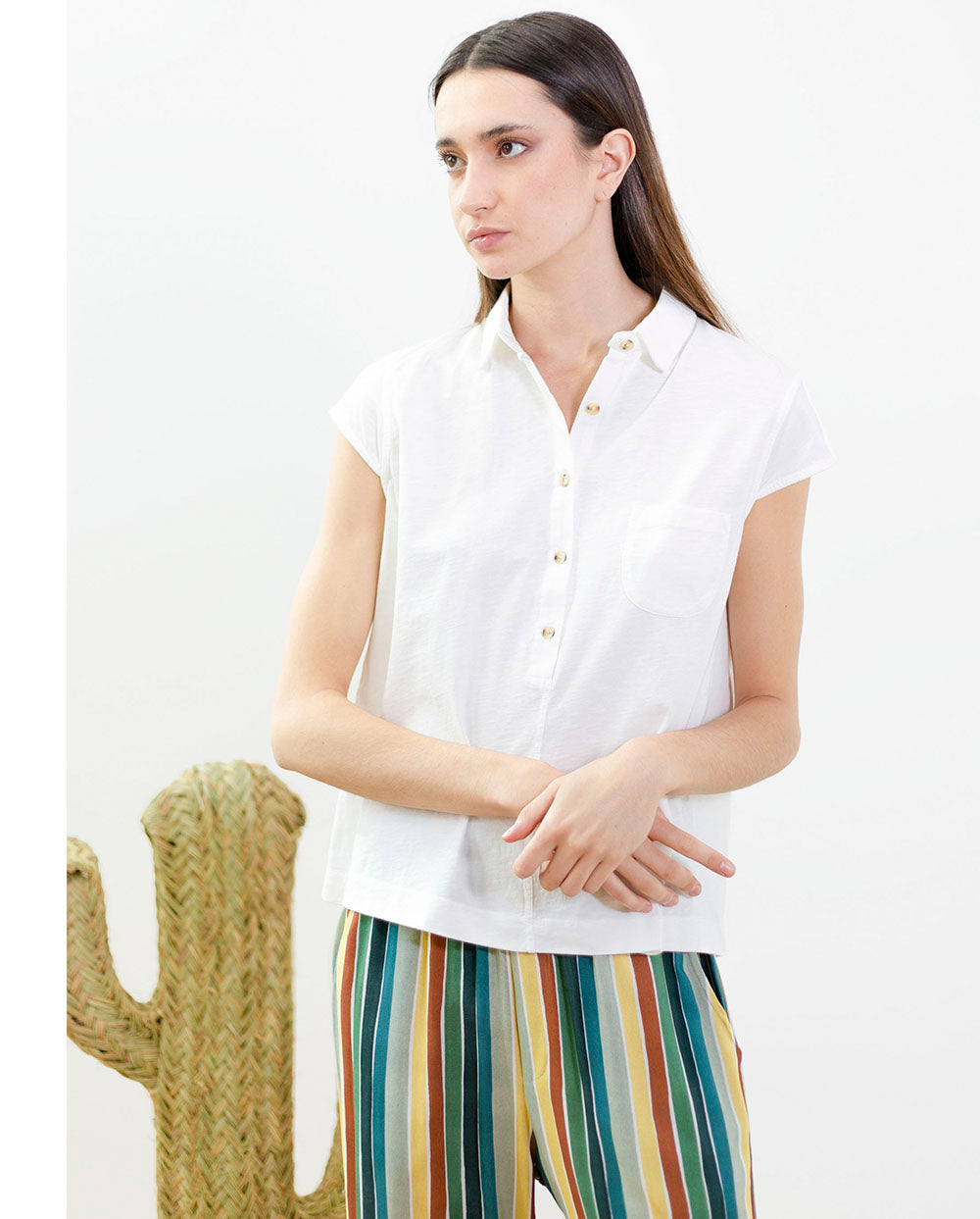 Camiseta polo blanco PAN Producto Básico