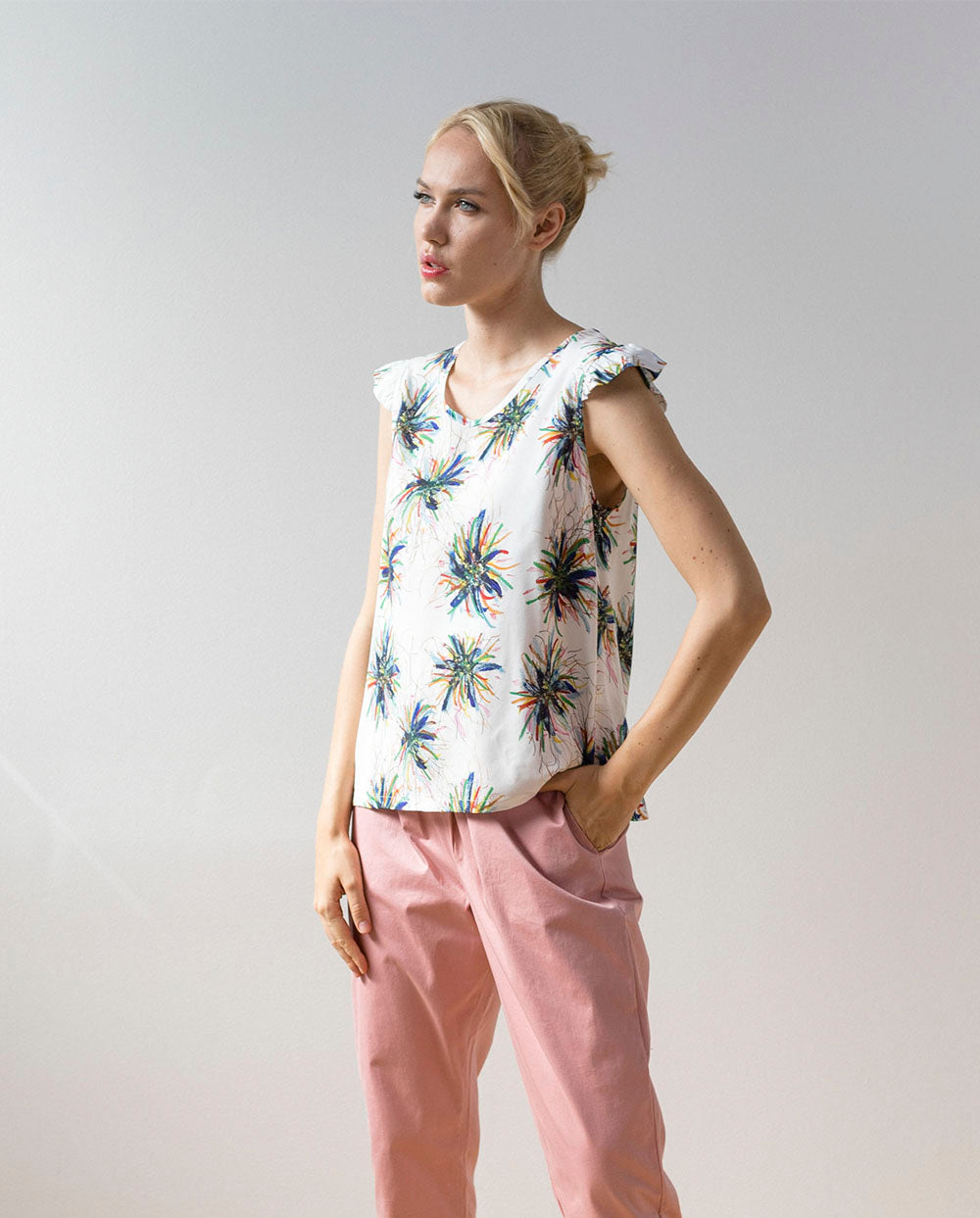 Blusa estampada PAN Producto Básico